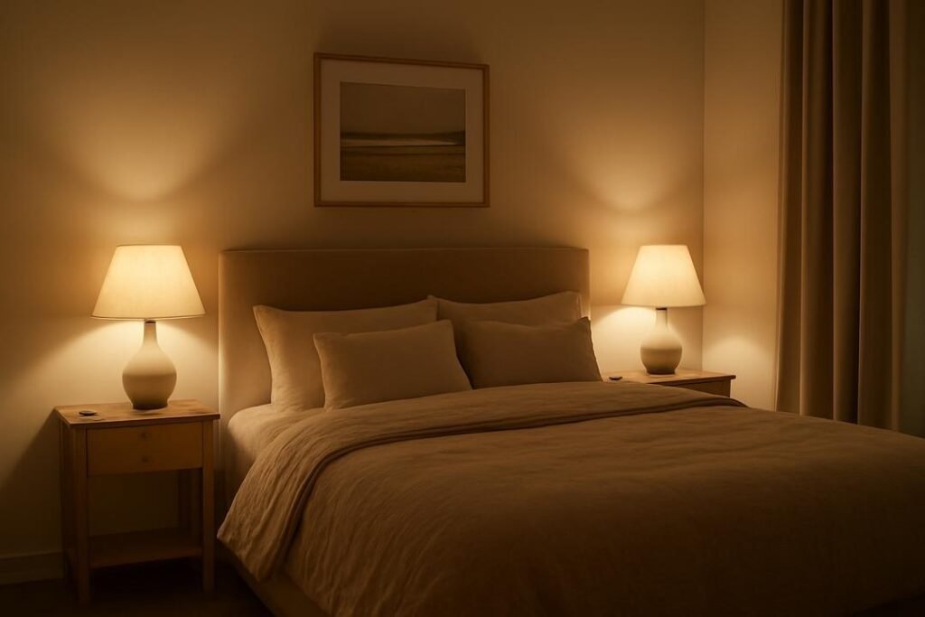 Iluminação quarto relaxante: crie um refúgio sereno para noites tranquilas