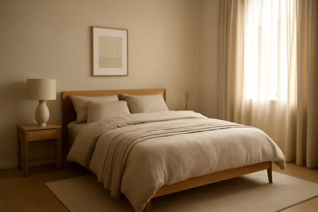Quarto minimalismo quente: crie um refúgio simples e acolhedor agora