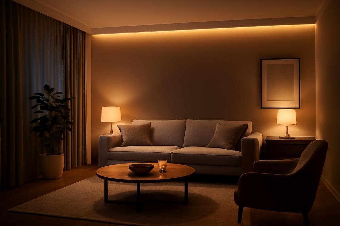 Como instalar iluminação indireta na sala